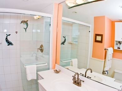 Bathroom with walk-in shower